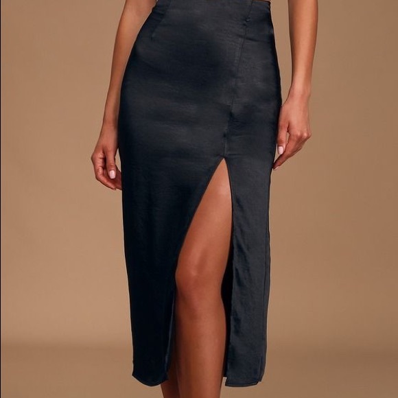 Amanda Maria silk black skirt - Picture 3 of 3